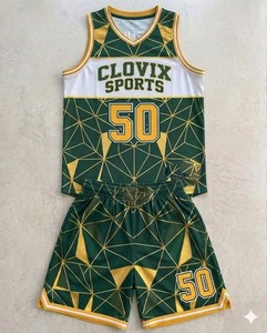 Conjunto de Camiseta y Pantalones Cortos de Baloncesto Reversibles Personalizados Clovix para Hombre con Nombre del Equipo, Número y Logotipo Sublimados, Uniforme Deportivo - Product Image 3