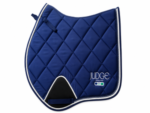 Tapis de selle d'équitation anglais personnalisé bleu marine respirant matelassé avec doublure en maille anti-humidité pour l'entraînement - Product Image 3
