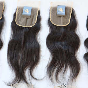 Cheveux humains vierges de Super qualité, fermeture en dentelle transparente, vente en gros, 10a, cheveux brésiliens indiens - Product Image 3