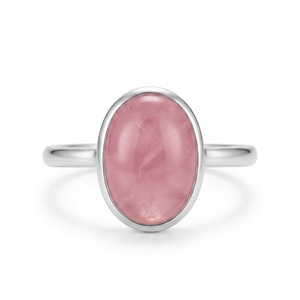 Bague en quartz cristal naturel, argent sterling 925, faite à la main, qualité supérieure, fournisseur de bijoux en argent en gros - Product Image 1