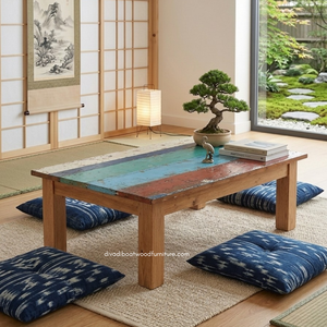 Wholesale Eco-Friendly Durable Wooden <b>Rustic</b> <b>Coffee</b> <b>Table</b> Handcrafted Minimalist Antique Industrial Knockdown Living Room - Product Image 2