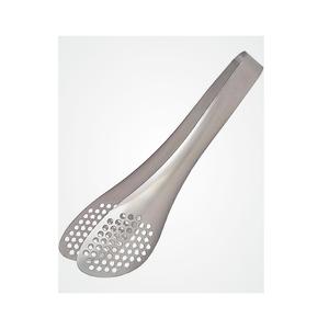 Utensilios de cocina: Elegantes pinzas de cocina de acero inoxidable para asar y servir carne a la parrilla, con un diseño elegante. - Product Image 1