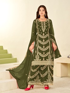 Women Festive Wedding Suit with Premium Fabric Embroidered Details and Classic Style Buy Direct From Supplier - Product Image 5