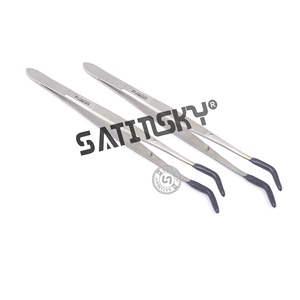 Ensemble de 3 pinces à épiler en acier inoxydable à usage multiple Source d'alimentation manuelle pour la réparation artisanale, la cuisine et le jardin (coude droit) - Product Image 5