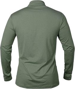 <b>Men</b> Sports Long Sleeve <b>Shirts</b> Half Zip up Sweatshirt Fitness Jogging Tops Breathable Training <b>Compression</b> Running T <b>Shirts</b> - Product Image 3