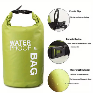 Sac étanche en bâche PVC 500D pour la pêche et la navigation, avec logo personnalisé, disponible en 2L, 5L, 10L, 15L, 20L, 30L, 40L, 50L - Product Image 3