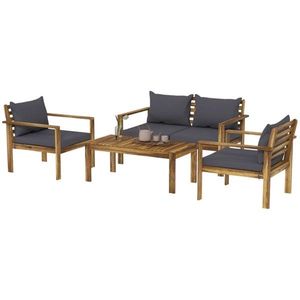 Set Divano da Giardino Contemporaneo in Metallo e Schiuma per Esterni, Ideale per Appartamenti, Spiagge, Hotel, Parchi, Agriturismi e Cortili, con Caratteristiche Lavabili - Product Image 6