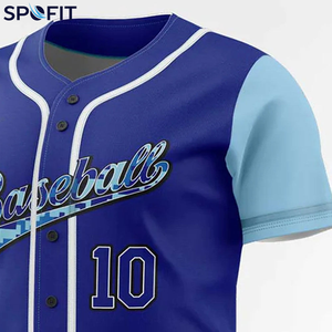 Camiseta Deportiva Personalizada de Poliéster para Béisbol, Manga Corta, Uniforme de Equipo, Impresa, Transpirable, para Adultos - Product Image 4