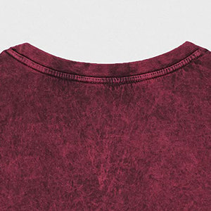 Camiseta transpirable de alta calidad para hombre, estilo streetwear, con logo personalizado, oversize, con efecto acid wash vintage. - Product Image 5