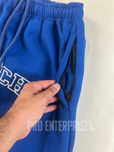 Pantalon de survêtement ample pour homme 100% coton épais, coupe large, taille élastique, style évasé, avec impression de logo personnalisée - Product Image 2