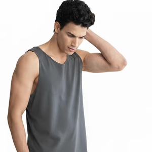 Nouveau Débardeur de Sport Respirant Tendance 2026 pour Hommes – Vêtements de Fitness Musculation Grande Taille Tricotés Imprimés – Vente en Gros - Product Image 1