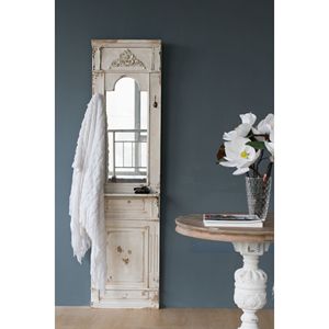 Bianco antico 20 \ "X 76 \" classico specchio da parete Vintage decorazione Country in stile Country francese - Product Image 2