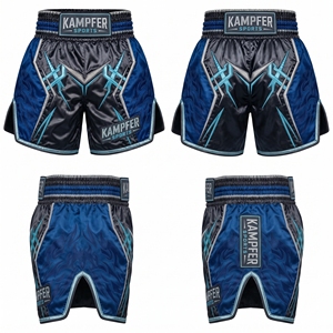 Custom Made Muay Thai <b>Boxing</b> MMA Fight Training <b>Shorts</b> Front Premium Polyester/Cotton Quick Dry Durable Breathable Unisex Adult - Product Image 4