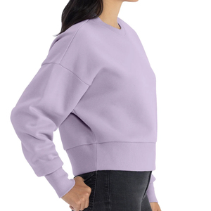 Sweat-shirt pour femme en molleton brossé doux, col rond, manches longues, vêtement décontracté, vente en gros, fabricant OEM personnalisé - Product Image 3