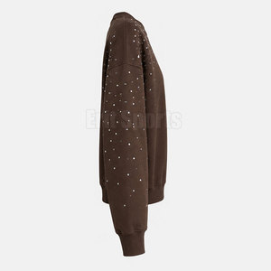 Sudadera Casual de Invierno para Hombre, Ligera y Transpirable, con Pedrería, Color Sólido, Ecológica, de Algodón/Felpa de Alta Calidad - Product Image 4
