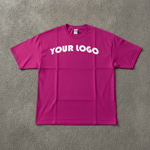 High Quality 100% Cotton 210gsm Custom Digital Printed logo Loose Fit Breathable Drop Shoulder Hip Hop solid men's t-shirt - Product Image 2
