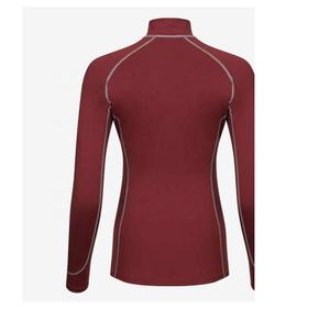 High Quality Custom Quarter Zipper Horse Riding Equestrian Wear Western Style Competition Shirt Spandex/Polyester Quick Dry - Product Image 2