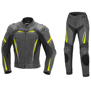 Men's 1-Piece Racing <b>Motorcycle</b> Suit CE Protective Leather <b>Jacket</b> with Breathable Feature for <b>Summer</b>/Winter Riding Gear - Product Image 1