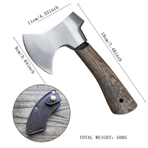 ขวานช่าง ใบมีดเหล็กคาร์บอน ด้ามไม้ สำหรับผ่าฟืน งาน DIY เกรดคุณภาพ - Product Image 5