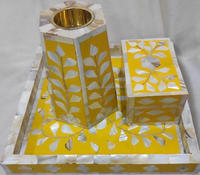 Boîte à bijoux religieuse en résine nacre, incrustation d'os, brûleur à bakhoor, plateau porte-bougie, décoration d'intérieur, artisanat, cadeau personnalisable, style européen