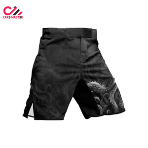 Créez vos propres shorts de boxe MMA, impression personnalisée du logo sur le devant, vêtements de combat en satin, short de Muay Thai respirant et à séchage rapide - Product Image 3