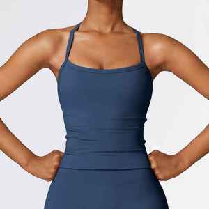 ชุดโยคะ 3 ชิ้น ชุดเลกกิ้งโยคะ กางเกงขาสั้นสำหรับผู้หญิง เสื้อฟิตเนส กางเกงโยคะรัดรูป เสื้อกล้ามออกกำลังกายพร้อมแผ่นรองหน้าอกสำหรับสุภาพสตรี - Product Image 2