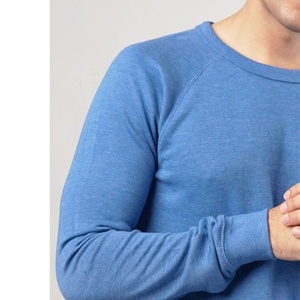 Ready Stock <b>Mens</b> Sweatshirt Best Quality Plain Cotton Fleece <b>Pullover</b> Top For <b>Mens</b> Customizable Casual Wear <b>Mens</b> Winter Top - Product Image 2