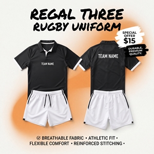 High Quality <b>Football</b> Rugby Uniform Custom Sublimation Sports <b>Jersey</b> And Shorts Set Custom Polo Collar Rugby Soccer <b>Jersey</b> - Product Image 1