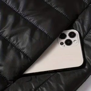 Autumn And Winter Lightweight <b>Jacket</b> with Stand-Up Collar, <b>Light</b> And Slim Fit Windproof <b>Waterproof</b> Hooded Puffy <b>Jackets</b> - Product Image 3