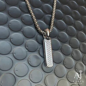 Collar con Colgante de Barra de Diamantes con Baño de Oro de 18K, Perla de Agua Dulce Minimalista, Amuleto Geométrico para Mujer, Regalo de Boda - Product Image 5