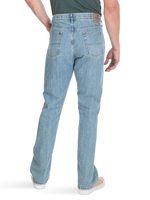 Jean baggy droit délavé vintage pour homme, en denim de coton, style streetwear, automne, personnalisable, vente en gros