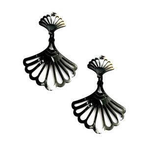 Pendientes de Moda Hechos a Mano con Cuerno de Búfalo, Pulidos Naturalmente, Estilo Boho, Joyería Ligera para Mujeres y Niñas - Product Image 4