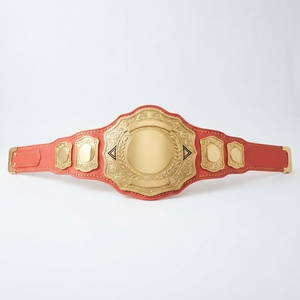 Ceinture de championnat sportif personnalisée, trophée de lutte et de boxe, ceinture de compétition avec plaques métalliques, sangle en cuir, nom personnalisé - Product Image 1