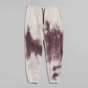 ชุดวอร์มผ้าฝ้ายโพลีเอสเตอร์ลายมัดย้อมขายส่งสำหรับผู้ชาย ชุดวอร์มลายมัดย้อมแห้งเร็ว ชุดวอร์มลายมัดย้อมแขนยาวสำหรับผู้ชาย - Product Image 3