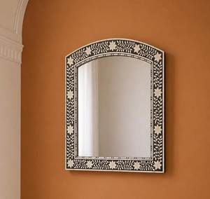 New Style Handmade Elegant Round Floral Design Bone/Mother <b>Pearl</b> Inlay Mirror <b>Photo</b> <b>Frame</b> Home Decor Modern Best Price - Product Image 6