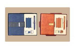 Ensemble Cadeau d'Affaires en Cuir de Luxe de Qualité Export, Stylo Personnalisé Gravé, Porte-clés, Porte-cartes (Couleur Personnalisée) pour Offrir en Cadeau - Product Image 4