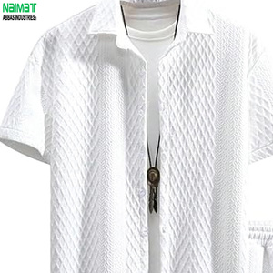 Conjunto de Camiseta y Pantalones Cortos de Algodón 100% con Tejido Waffle Blanco para Hombre de Naimat Abbas Industries, Informal, Transpirable, para Verano, Gimnasio y Running - Product Image 5