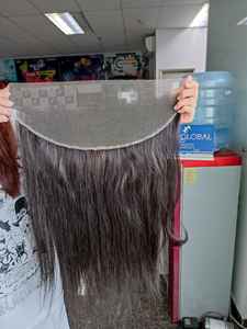 Cheveux bruts vietnamiens naturels droits couleur naturelle HD fermeture en dentelle et frontal - Product Image 2