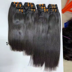 Alta calidad 100% cabello Remy Virgen sin procesar cabello humano del templo del sur de la India con cutícula alineada 14 pulgadas al por mayor - Product Image 4