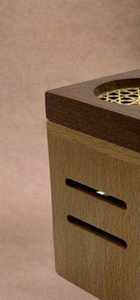 Rustic Wooden Incense Burner Box With Traditional Cutout Pattern And Metal Inner Container For Fragrance And Meditation Bakhoor - Product Image 2