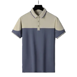 Chemise décontractée pour homme 100 % coton, unie, à manches courtes, tissée, respirante, boutonnée sur le devant, coupe classique - Product Image 5