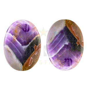 Vente en gros de pierre de palmier améthyste chevron cristal naturel de guérison blanc-violet gemme de méditation Reiki sculptée pour chakra Feng Shui - Product Image 1