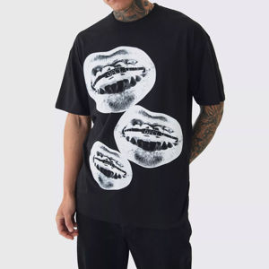 T-shirts pour hommes personnalisés, 100% coton, décontractés, épais, surdimensionnés, respirants, anti-plis, imprimés numériquement, séchage rapide, pour l'été - Product Image 1