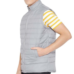 Best Selling Custom Color Zipper up Men's Puffer Vest Made in Polyester With Customized Design & Brand OEM Service Men's Jackets - Product Image 2