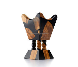 Wholesale Price Wood Resin Incense <b>Burner</b> Home Decor <b>Oud</b> Holder Custom Logo Wood Resin Mubakhar Moroccan Style Bakhoor <b>Burner</b> - Product Image 5