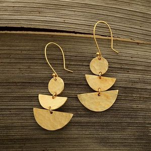 Luxury Brass <b>cuff</b> <b>Earrings</b> Handcrafted with Antique Traditional Modern Designs-Gold Plated Indian Jewelry-Wholesale - Product Image 5