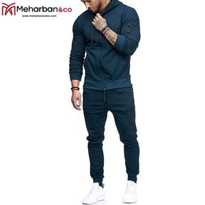 Conjuntos de pantalones con capucha de retazos con cremallera para hombre, ropa deportiva cómoda de ajuste fácil para correr de invierno, chándal de talla grande - Product Image 5