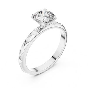 1.50 CT Round Brilliant Cut Moissanite Solitaire <b>Ring</b> 925 Sterling Silver <b>Dainty</b> Engagement <b>Ring</b> Minimalist Wedding Promise <b>Ring</b> - Product Image 4