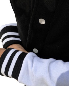 แจ็คเก็ตวาร์ซิตี้คุณภาพดีที่สุดสำหรับผู้ชาย แฟชั่นสตรีทแวร์ แจ็คเก็ตเลตเตอร์แมน ผลิตโดยโรงงาน OEM ODM - Product Image 5