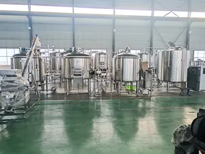 Пивоварня и ферментер, паровое отопление, 1000 л, оборудование для пивоварения